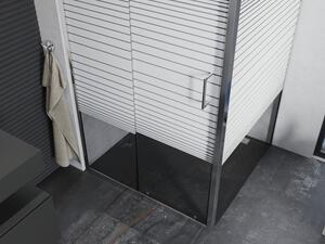Mexen Apia sprchová kabína, posuvné dvere 90 x 90 cm, pruhy, chrómová - 840-090-090-01-20
