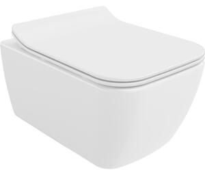 Mexen Stella WC misa Rimless s doskou pomaly padajúcou slim, duroplast, biely lesk - 30680800