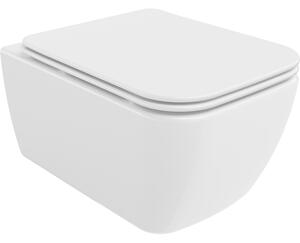 Mexen STELLA, závesné wc s pomaly padajúcim WC sedátkom, 51 x 35 cm, biela, 30680900