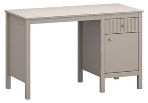 KONDELA PC stôl, sivohnedá Taupe/dub craft zlatý, KLIO 1D1S/120