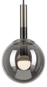 Luster na lanku ROLLO 1xE14/5W/230V matný chróm/dymová