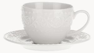 Porcelánové šálky na espresso's podšálkami Sognante, 12 ks