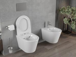 Mexen Rico WC misa Rimless s pomaly padajúcim sedátkom, duroplast, biela - 30720400