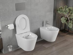 Mexen Rico WC misa Rimless s pomaly padajúcim sedátkom, duroplast, biela - 30720500