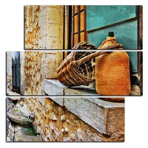 Obraz na plátne - Stará stredomorská ulica - štvorec 3151D (75x75 cm)