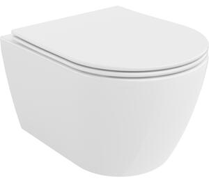 Mexen Carmen WC misa Rimless s pomaly spúšťajúcim sa sedadlom slim, duroplast, biely lesk - 30880400
