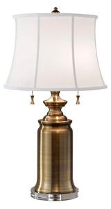 Feiss FE-STATEROOM-TL-BB - Stolná lampa STATEROOM 2xE27/60W/230V mosadz