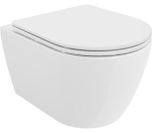 Mexen Carmen WC misa Rimless s pomaly padajúcim sedátkom, duroplast, biela - 30880300