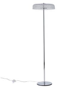 LED Stojacia lampa LED/10W/230V 3000K lesklý chróm