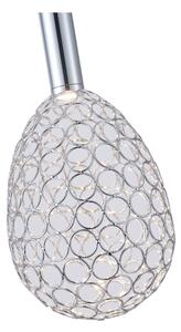 LED Luster na lanku LED/6,3W/230V 3000K lesklý chróm pr. 14 cm