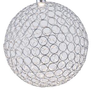 LED Luster na lanku LED/6,3W/230V 3000K lesklý chróm pr. 25 cm