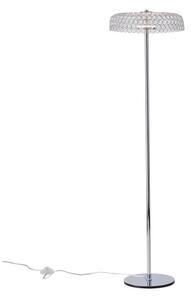 LED Stojacia lampa LED/10W/230V 3000K lesklý chróm