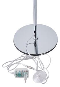 LED Stojacia lampa LED/10W/230V 3000K lesklý chróm