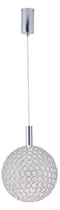 LED Luster na lanku LED/6,3W/230V 3000K lesklý chróm pr. 25 cm
