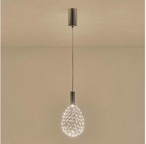 LED Luster na lanku LED/6,3W/230V 3000K lesklý chróm pr. 14 cm