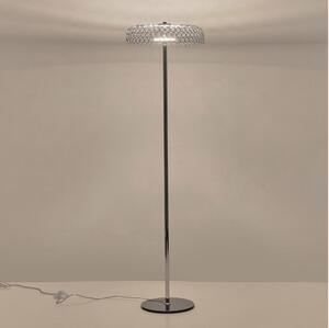 LED Stojacia lampa LED/10W/230V 3000K lesklý chróm