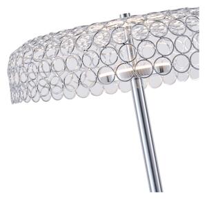 LED Stojacia lampa LED/10W/230V 3000K lesklý chróm
