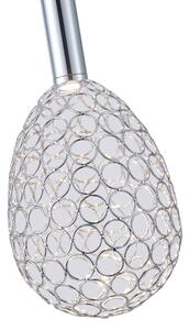 LED Luster na lanku LED/6,3W/230V 3000K lesklý chróm pr. 14 cm