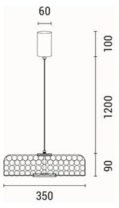LED Stojacia lampa LED/10W/230V 3000K zlatá