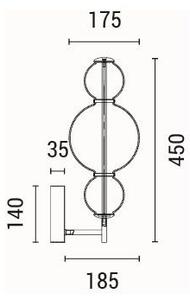 LED Nástenné svietidlo LED/12,6W/230V 3000K