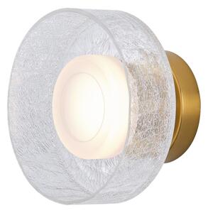 LED Nástenné svietidlo LED/8W/230V 3000K zlatá/číra
