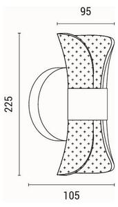 LED Nástenné svietidlo LED/8W/230V 3000K