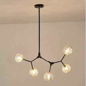 Luster na tyči 5xG9/15W/230V šedá