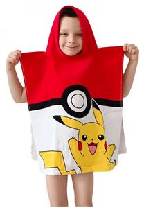 Detské pončo Pokémon Pokéball a Pikachu