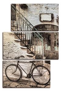 Obraz na plátne - Stará ulica v Taliansku - obdĺžnik 7153FC (90x60 cm)