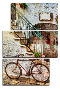 Obraz na plátne - Stará ulica v Taliansku - obdĺžnik 7153C (120x80 cm)