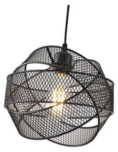 Luster na lanku 1xE27/40W/230V čierna