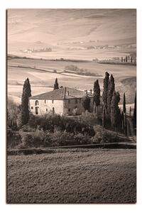 Obraz na plátne - Talianská venkovská krajina - obdĺžnik 7156QA (90x60 cm )