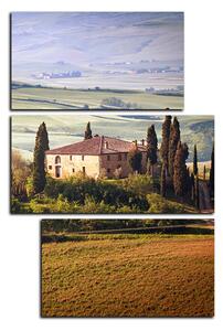 Obraz na plátne - Talianská venkovská krajina - obdĺžnik 7156C (120x80 cm)