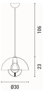 Luster na lanku 1xE27/15W/230V krémová