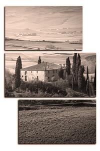 Obraz na plátne - Talianská venkovská krajina - obdĺžnik 7156QC (120x80 cm)