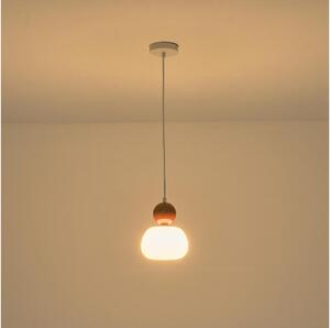 Luster na lanku 1xG9/7W/230V biela/hnedá