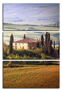 Obraz na plátne - Talianská venkovská krajina - obdĺžnik 7156B (90x60 cm )