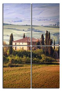Obraz na plátne - Talianská venkovská krajina - obdĺžnik 7156D (120x80 cm)