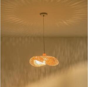 Luster na lanku 1xE27/40W/230V bambus