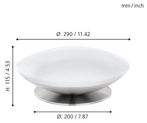Eglo 33324 - LED RGBW stmievateľná stolná lampa FRATTINA-C LED/18W/230V matný chróm