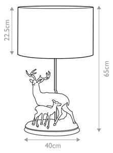 Elstead DL-AMELIA-TL - Stolná lampa AMELIA 1xE27/40W/230V bronzová