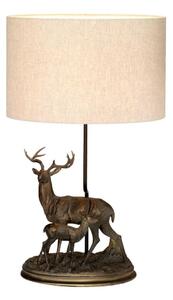 Elstead DL-AMELIA-TL - Stolná lampa AMELIA 1xE27/40W/230V bronzová