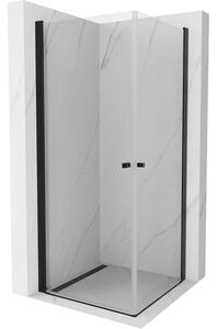 Mexen Pretoria Duo sprchová kabína, kyvné dvere 100 x 100 cm, Transparentné, Čierna - 852-100-100-70-00-02
