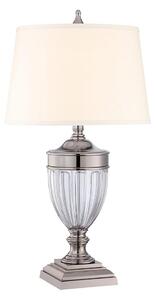 Quoizel QZ-DENNISON-PN - Stolná lampa DENNISON 1xE27/60W/230V lesklý chróm