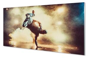 Nástenný panel  Muž dym tanec 100x50 cm