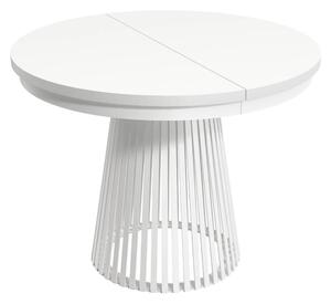 KONDELA Jedálenský rozkladací stôl, biela, 100-140-180x76,6 cm, GERDONY