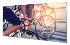 Nástenný panel  cyklisti ľudí 100x50 cm