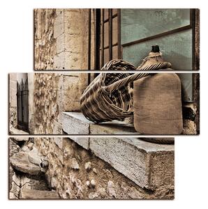 Obraz na plátne - Stará stredomorská ulica - štvorec 3151FD (75x75 cm)