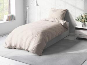 Biante Bavlnené jednofarebné posteľné obliečky Torino TON-001 Smotanovo biele Dvojlôžko francúzske 240x200 a 2ks 70x90 cm