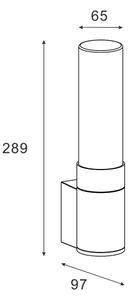Zuma Line SJ17611 - Vonkajšia nástenná lampa WALLY 1xE27/60W/230V IP54 čierna